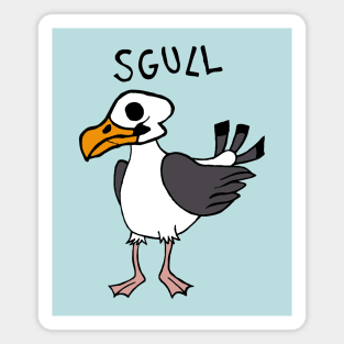 Seagull Sgull / Skull Magnet